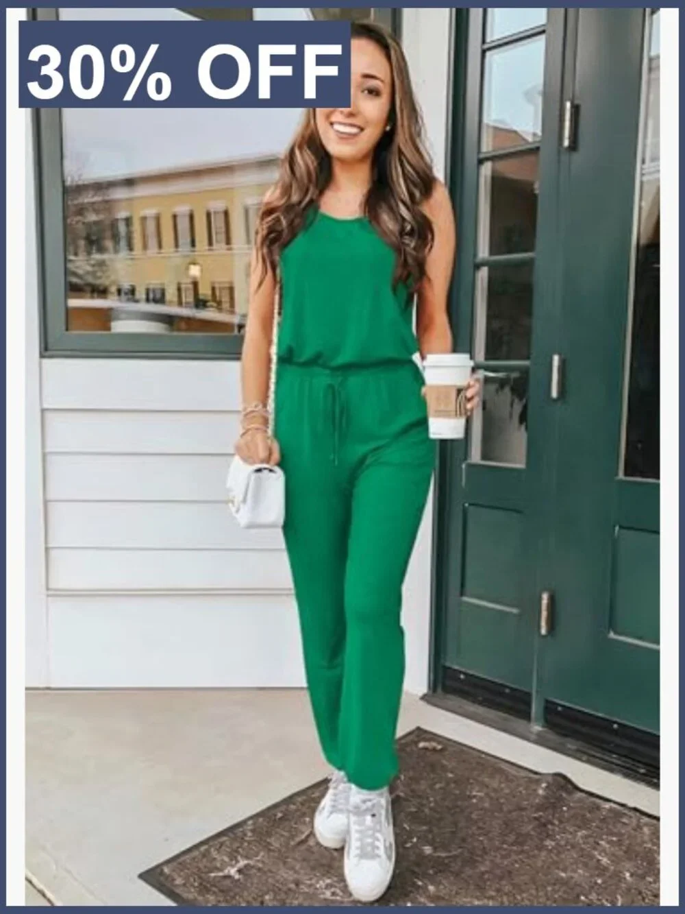 Sleeveless Tank Top and Jogger Set - Matching Lounge Wear, Medium